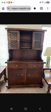 China Hutch end tables coffee table