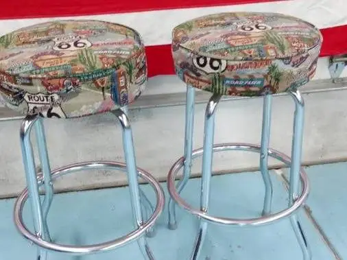 ROUTE 66 BAR STOOLS-TWO