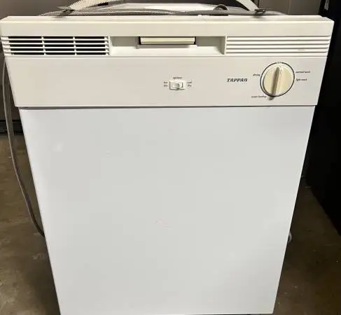 White Newer Tappan Dishwasher 24 Width