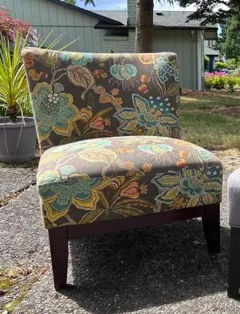 Small armless chair