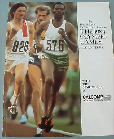 The Pindar TV Viewers Guide to the 1984 Olympic Games Los Angeles