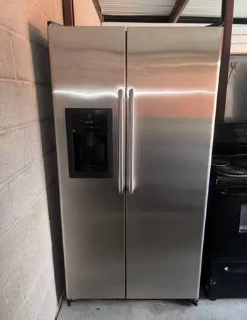 GE Stainless Steel Refrigerator And Freezer