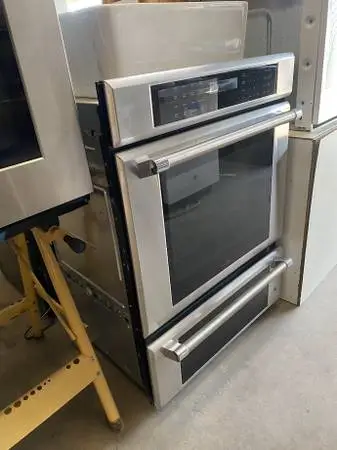 SS Thermador Combo Masterpiece Wall Oven Warming Drawer Used Good Cond