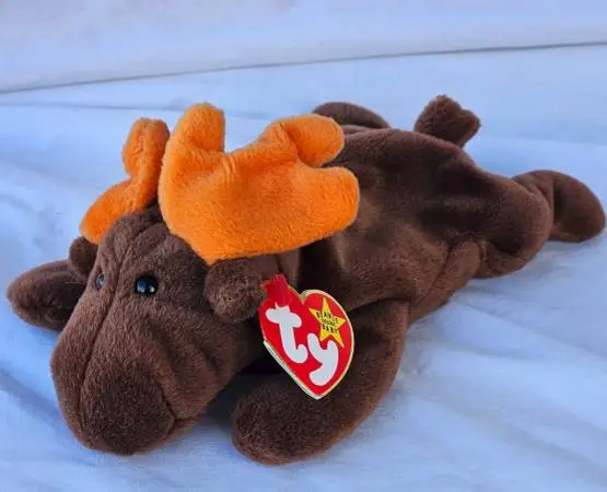 1993 TY Beanie Baby CHOCOLATE the Moose New with Tags PVC pellets
