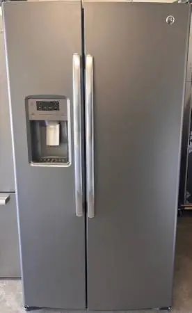 Slate Color GE side by side refrigerator 26 Cb Ft