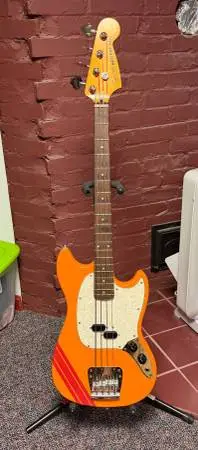 Squier FSR Mustang Bass in Capri Orange