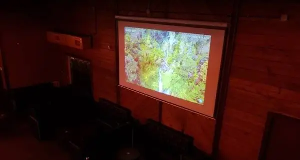 USED White Projector Screen LIKE NEW