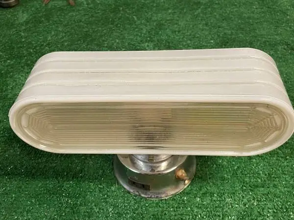 Art Deco 2-bulb Vintage Milk-glass Bathroom Sconce