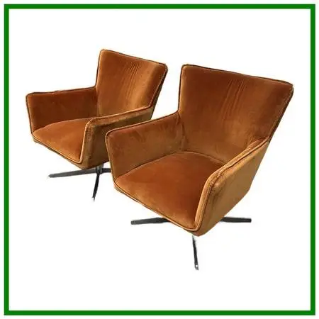 Four Hands Jacob Swivel Chairs, Pair