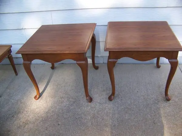 2 Oak End Tables
