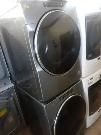 ★Whirlpool gray stackable front load washer and dryer set