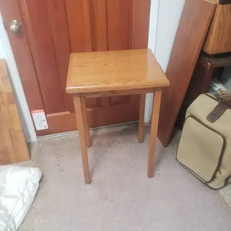 30 Tall Walnut wood Side/ Accent  table H30W20x D17