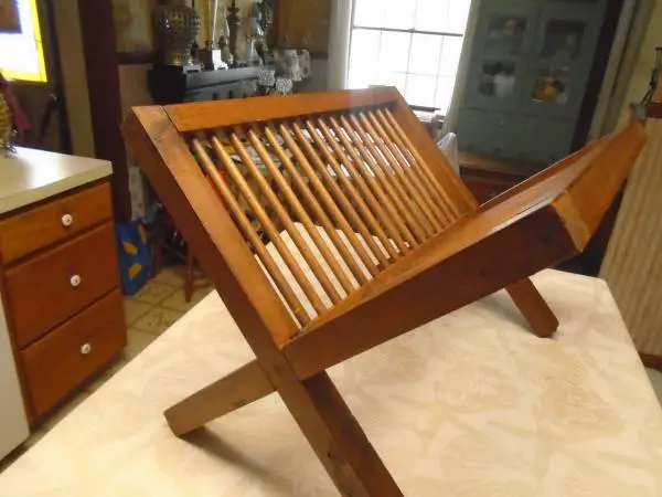 Vintage Pine Magazine Rack Amish Made