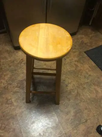 Solid wood bar kitchen guitar stool