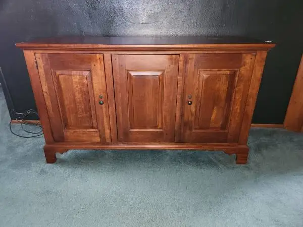 Solid Cherry Wood Entertainment Center