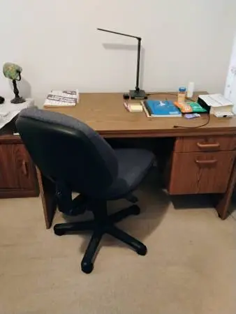 Desk and chair