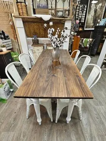 Beautiful New 6 ft Long Narrow Farm Table Dining Table
