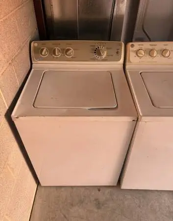 White GE Washer