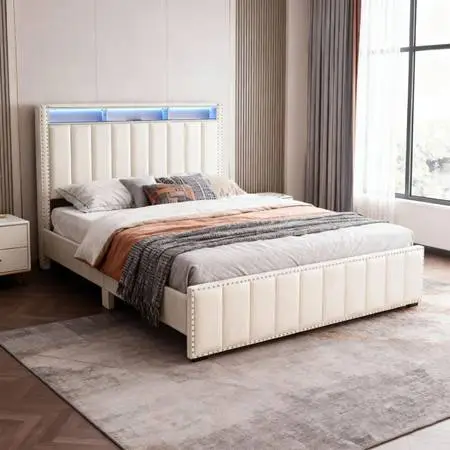 PLATFORM QUEEN BED FRAME NO MATTRESS