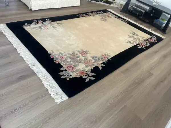 Beautiful Pure Wool hand knotted Chinese Oriental Carpet 6’x9’