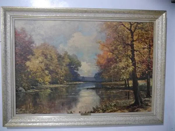 Framed Picture Lg. Woodland