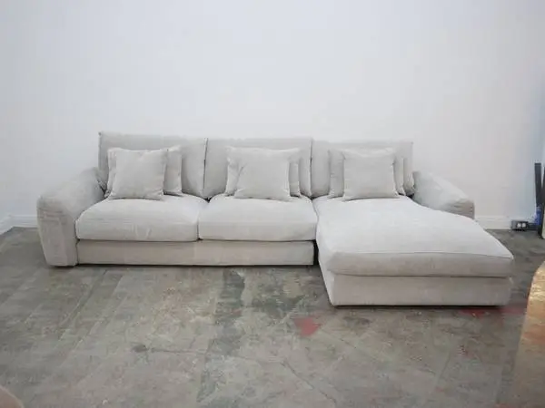 Berga Sectional Sofa- in Pebble Beige Chennile (We Have 2) $1,499.00 1