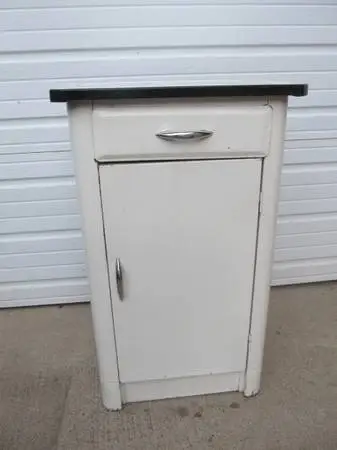 Vintage Interstate Metal Products Cabinet w/ Shelves & Drawer