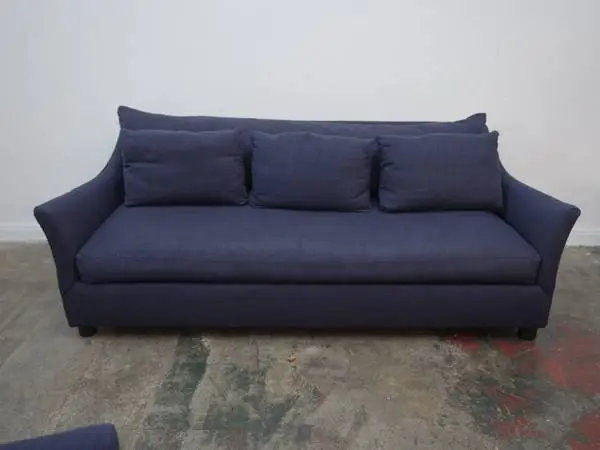 Niven Sofa in Blue Linen As-Is (Small) $1,799.00 85 W x 41 D x 35 H