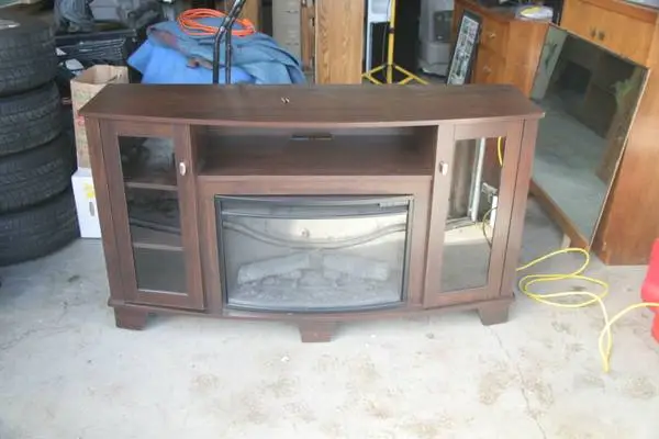 TV stand with fireplace/heater