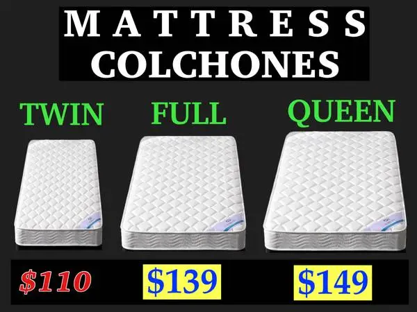 Twin - $110 ⭕️ Full - $139 ⭕️ Queen - $149 ⭕️— NEW MATTRESS SALE