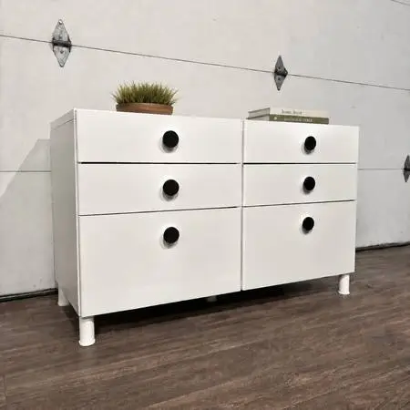 White 6-Drawer IKEA Dresser, Perfect for Nursery or Bedroom