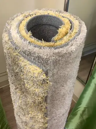 Grey-Yellow 5 x 7 Ombre Shag Rug IKEA