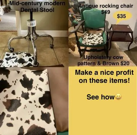 Make a profit on these items!🤑 Furniture, antiques, collectibles,…