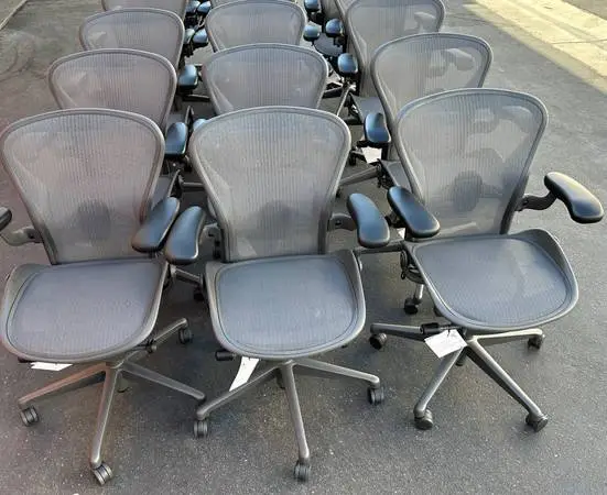 HERMAN MILLER AERON CHAIRS IN LIKE NEW CONDITION WITH WARRANTY