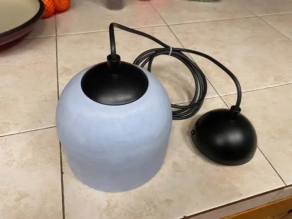 Turkish-designed concrete pendant light