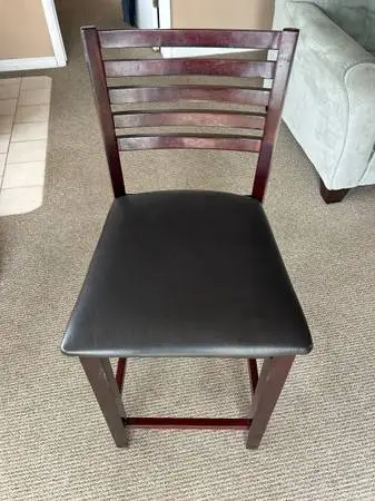 Four counter height barstools
