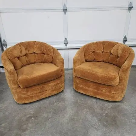 Vintage Mid-century Modern Bp John Accent Chairs $599 For The Set