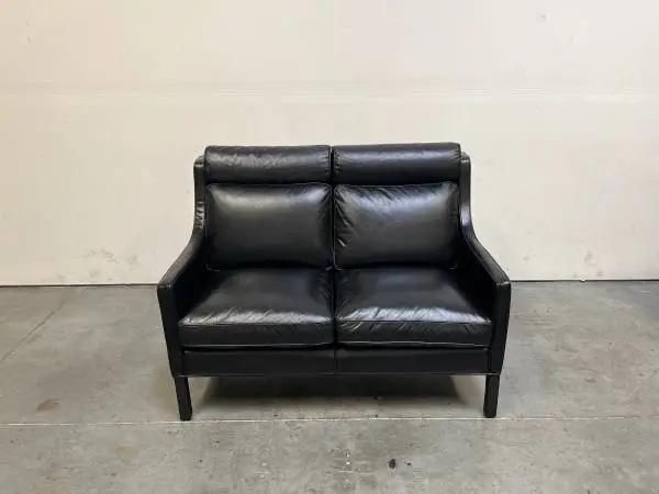 Restoration Hardware Leather Settee Sofa