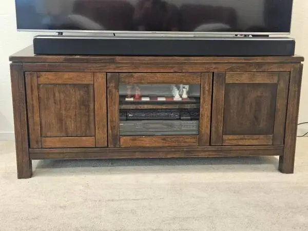 Beautiful Mango-Wood TV Console Cabinet