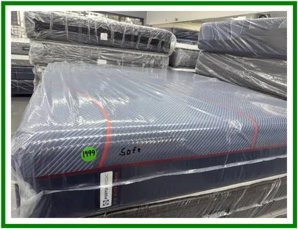 King Size Sealy Posturepedic Elite Hybrid Mattress & Boxes Bed