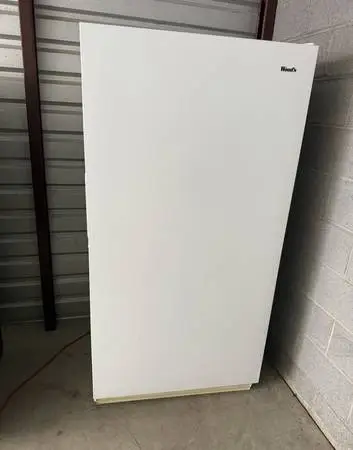 White Woods Standing Freezer