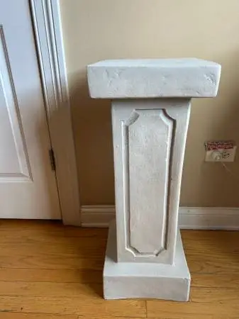 Sandstone pedestal column