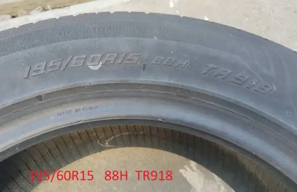 Used tire 195/60R15 in good shape as shown in photo for sale