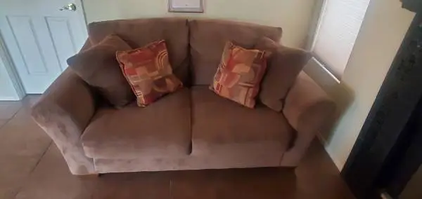 Fabric Sofa and Loveseat