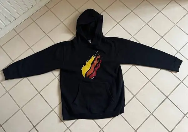 Black Preston Playz Kids M Black Hoodie