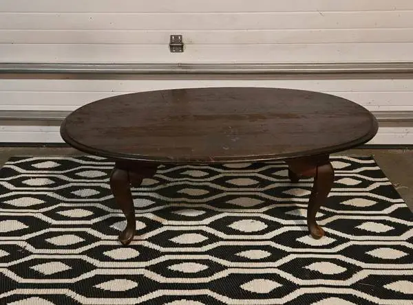 Vintage Oval Coffee Table