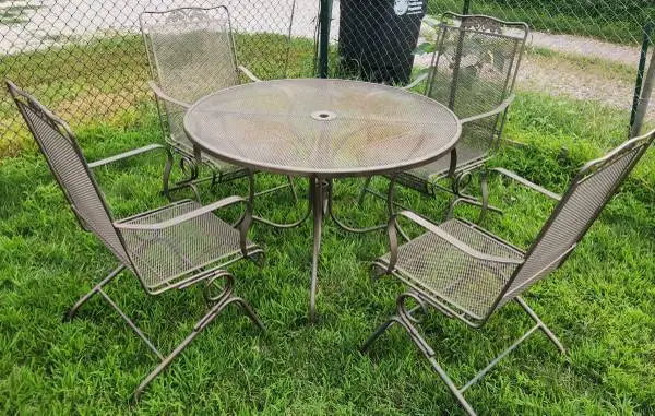 Misc Sturdy Patio Table with Chairs Nice variety.....