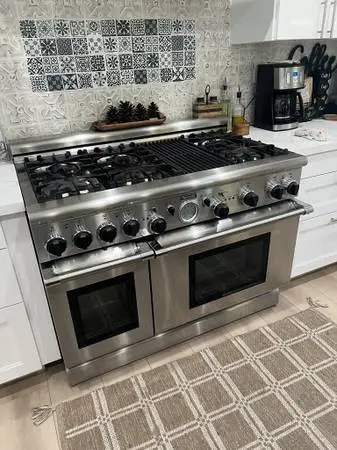 Thermador Professional 48 Stove W/Double Oven