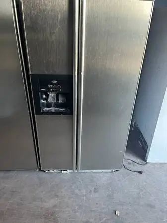 Stainless steel side by side refrigerator