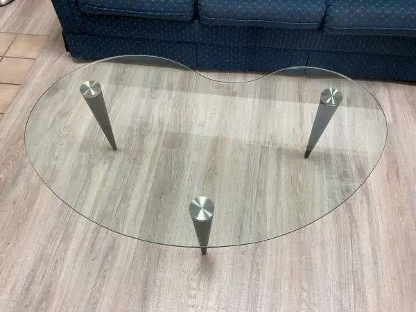 Glass coffee table
